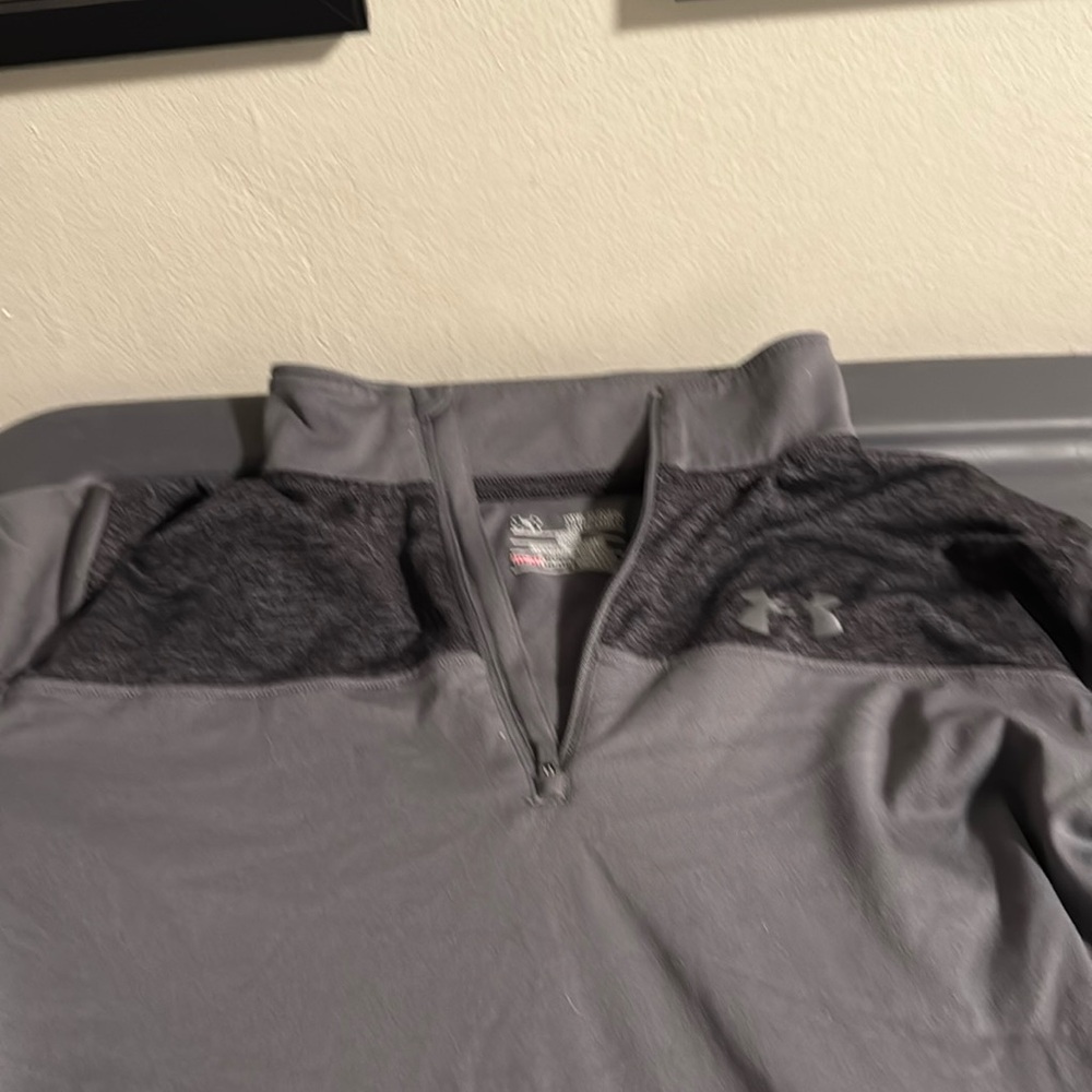 2 half zip long sleeve warm shirts.  Puma a under amour